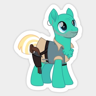 Black Pete pony dressed Sticker